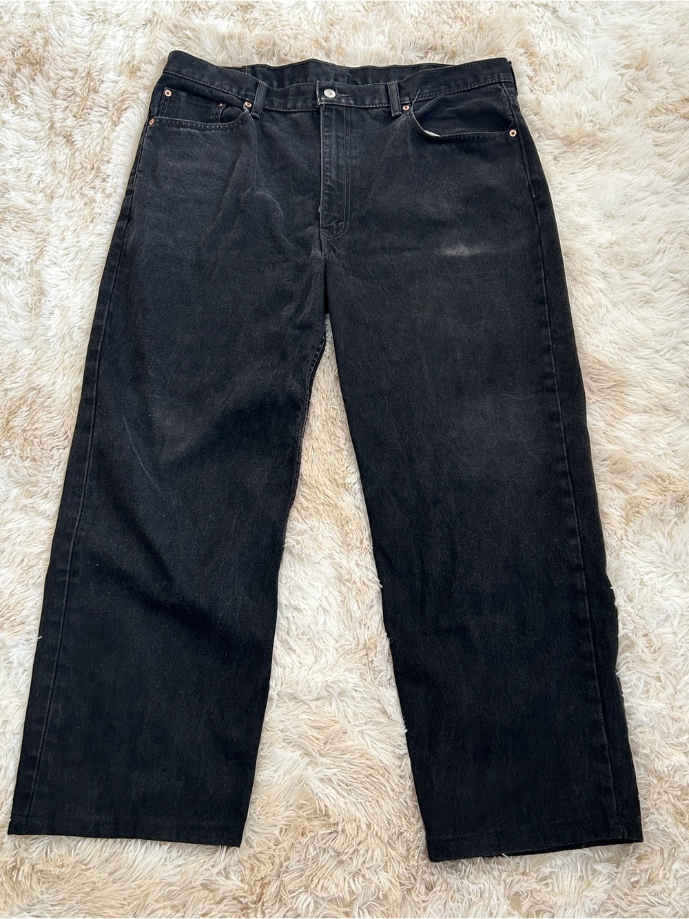 Levi's Men's Relaxed Straight Jeans in Black